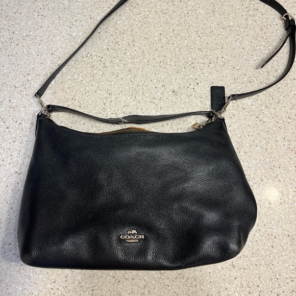 Leather Coach Purse with Hand and Shoulder Strap - Picture 5 of 5